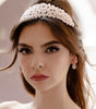 tiara de quinceanera oro rosa con cristal austriaco