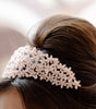 tiara de quinceanera oro rosa con cristal austriaco