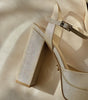 zapatillas de novia de tacon ancho 
