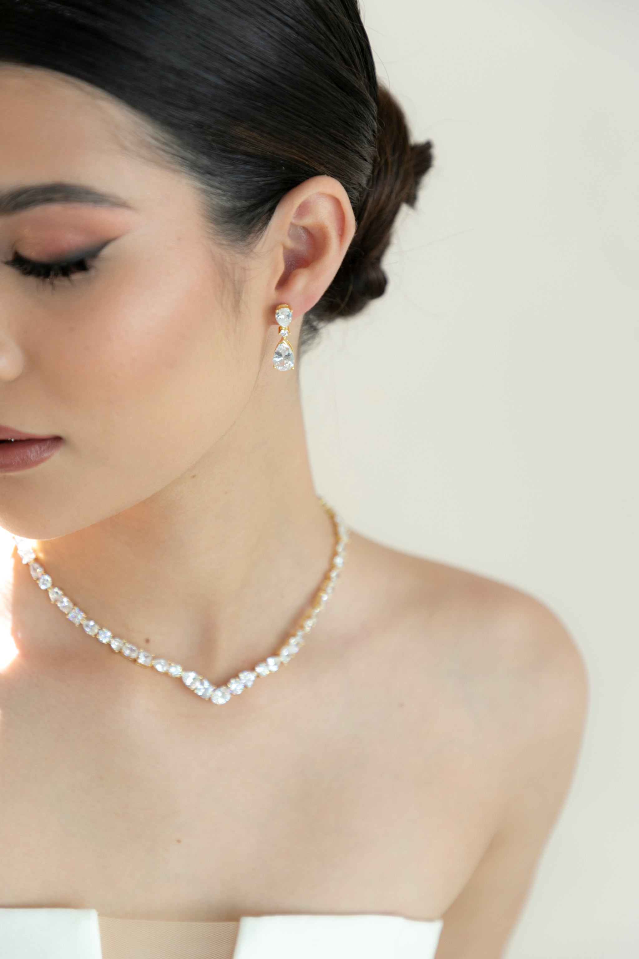 Joyeria Para Vestido De Novia Joyas Accesorios Para Vestido Con Escote En V  Collares Accesorios, image size:2048x3072