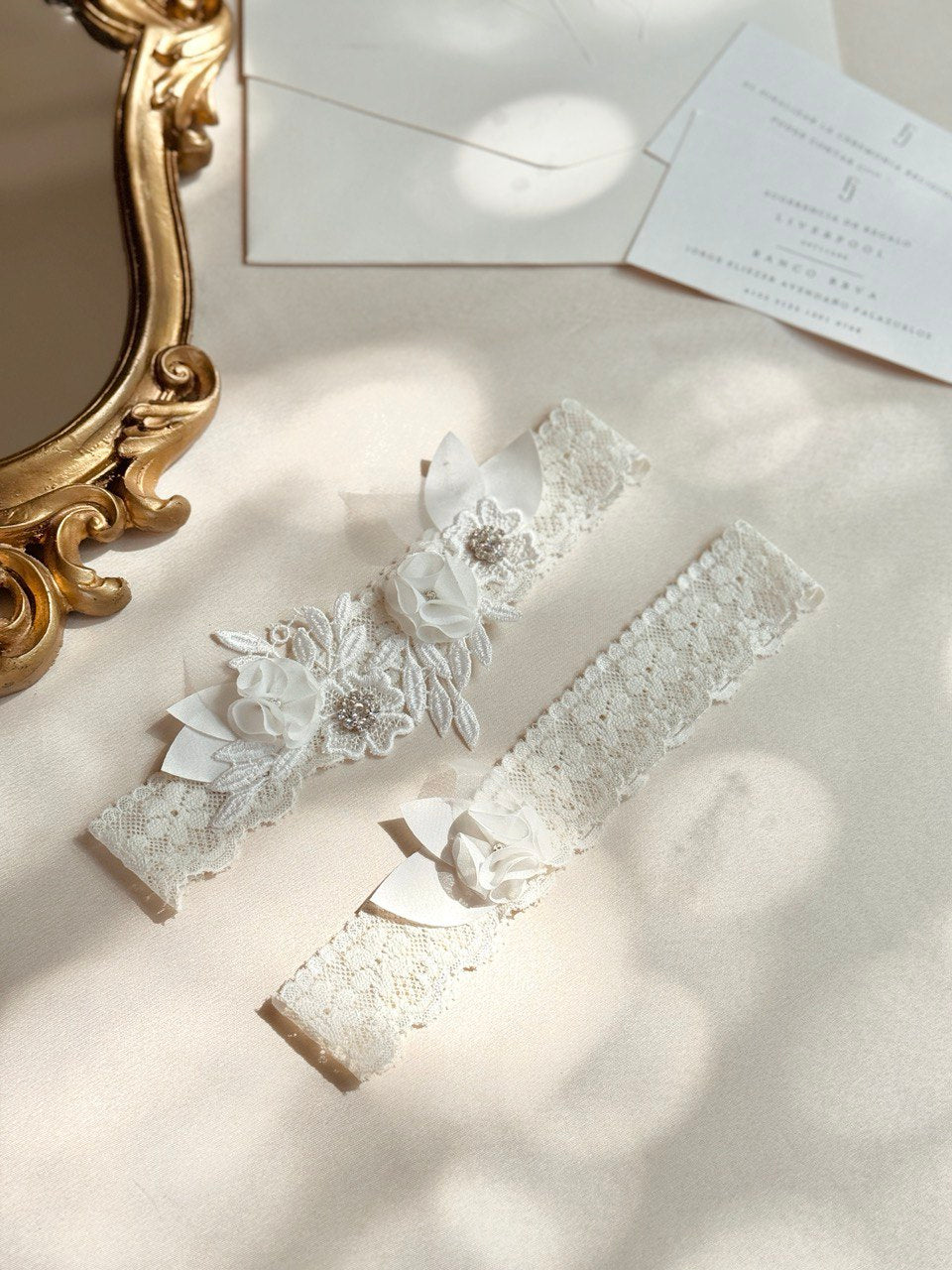 liga clover ivory de encaje 