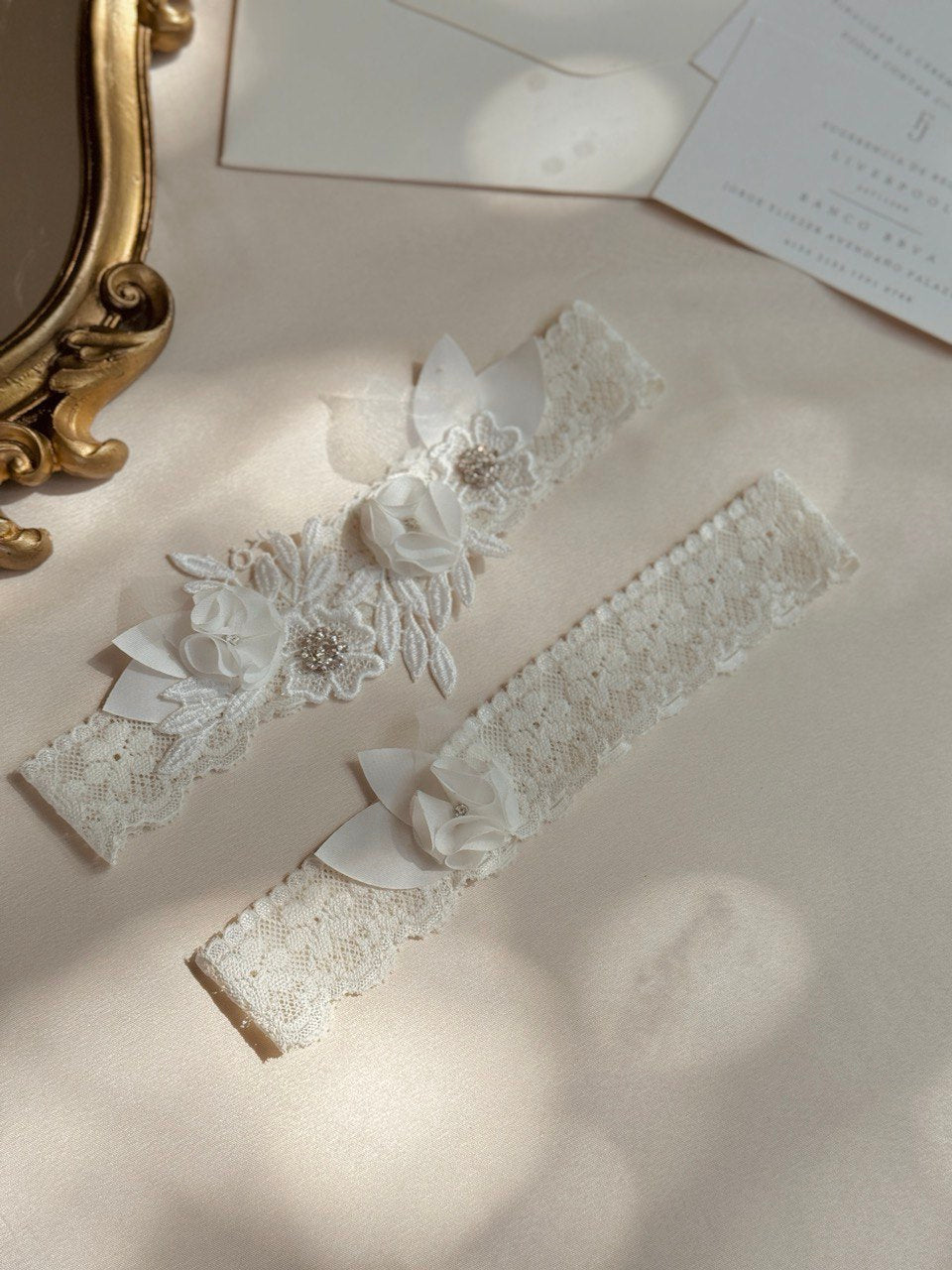 liga clover ivory de encaje 