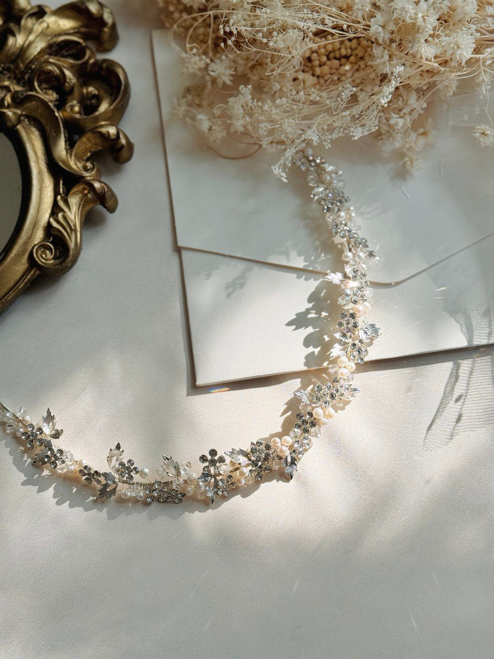 tocado bohemio ma68 elaborado con cristal austriaco y perla bridal hairstyle boho bridal headband 