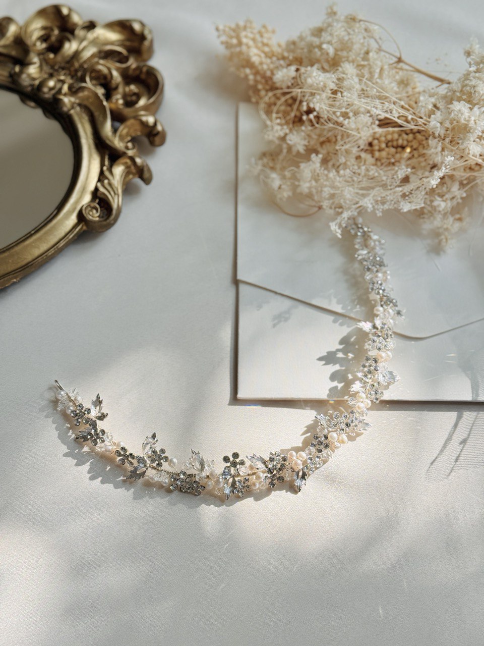 tocado bohemio ma68 elaborado con cristal austriaco y perla bridal hairstyle boho bridal headband 
