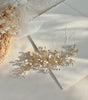 peineta ma70 tocado de novia  con cristales austriacos y perla de rio bridal hairstyle bridal headband 