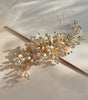 peineta ma70 tocado de novia  con cristales austriacos y perla de rio bridal hairstyle bridal headband 