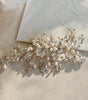 peineta ma70 tocado de novia  con cristales austriacos y perla de rio bridal hairstyle bridal headband 