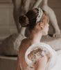 diadema armida ivoryelaborada con  pasta francesa e incrustación de cristal austriaco bridal hairstyle bridal headband 