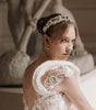 diadema armida ivoryelaborada con  pasta francesa e incrustación de cristal austriaco bridal hairstyle bridal headband 