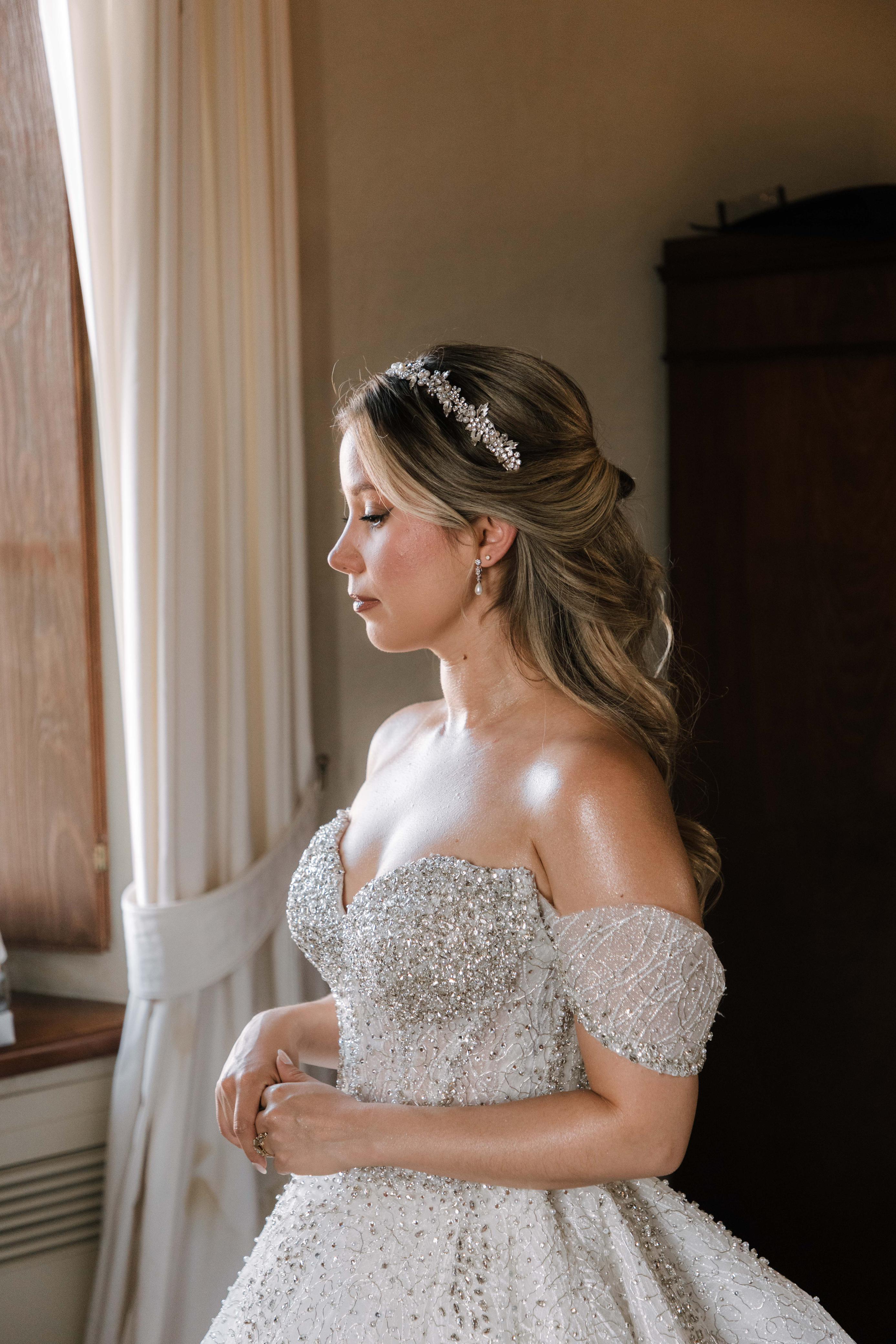 tocado bohemio ma68 elaborado con cristal austriaco y perla bridal hairstyle boho bridal headband 