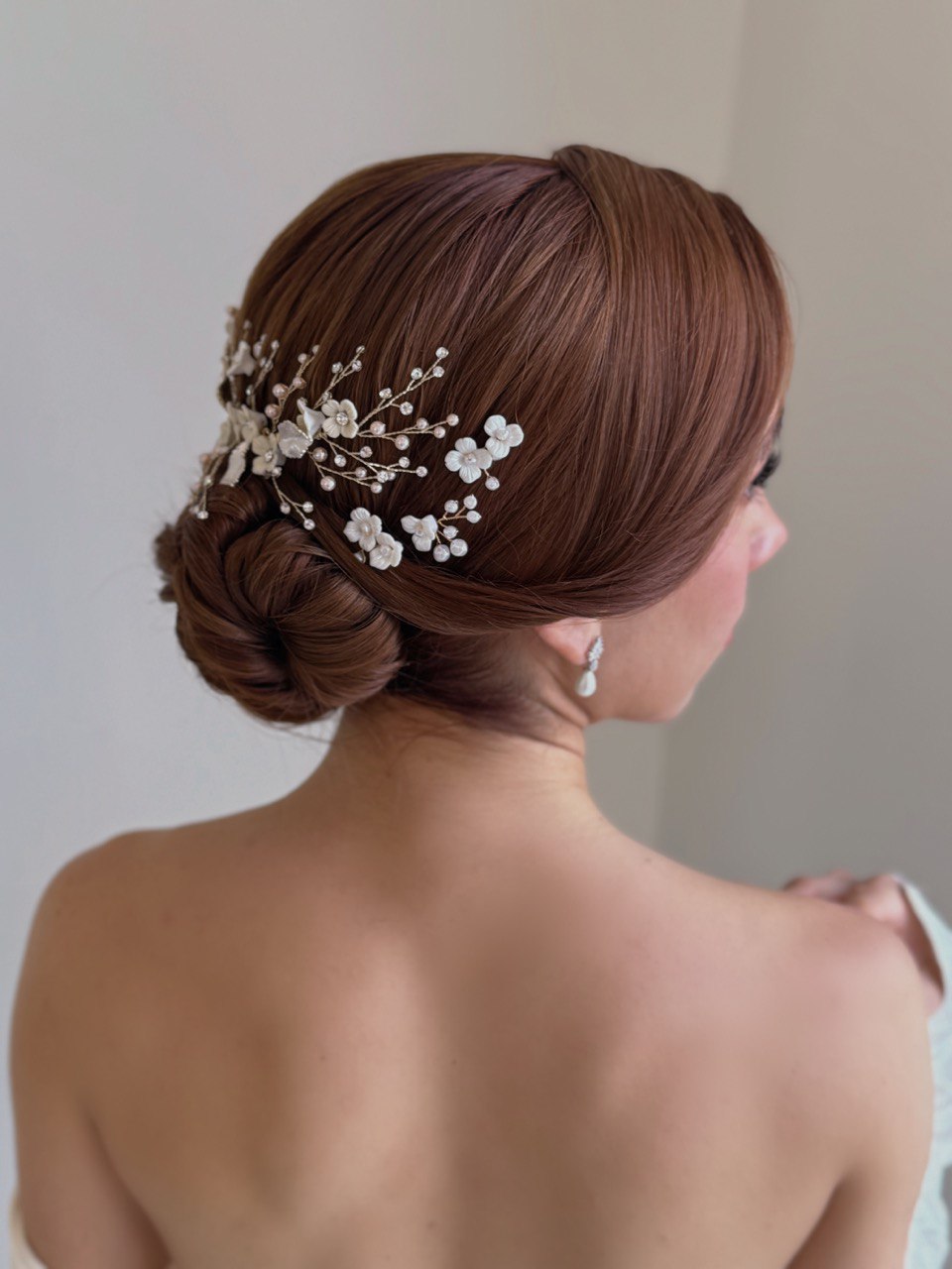 peineta S8263 tocado de novia boho 
bridal hairstye bridal headband 