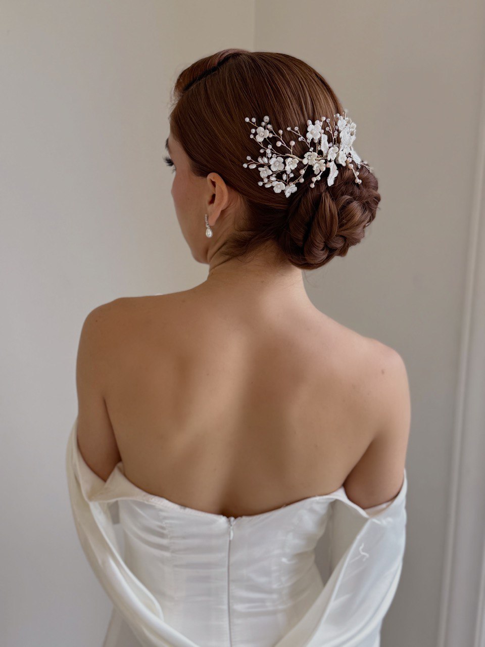 peineta S8263 tocado de novia boho 
bridal hairstye bridal headband 