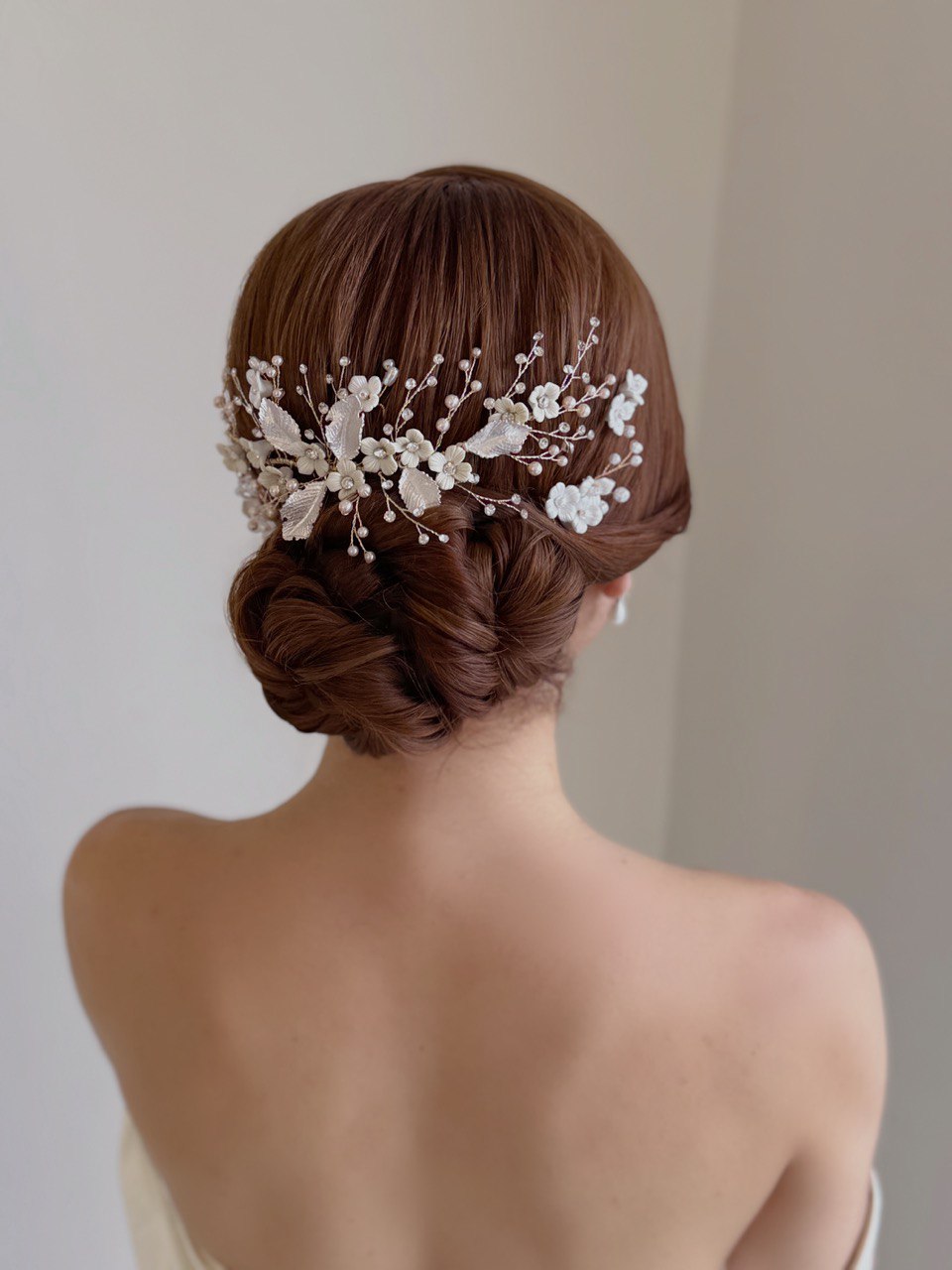 peineta S8263 tocado de novia boho 
bridal hairstye bridal headband 