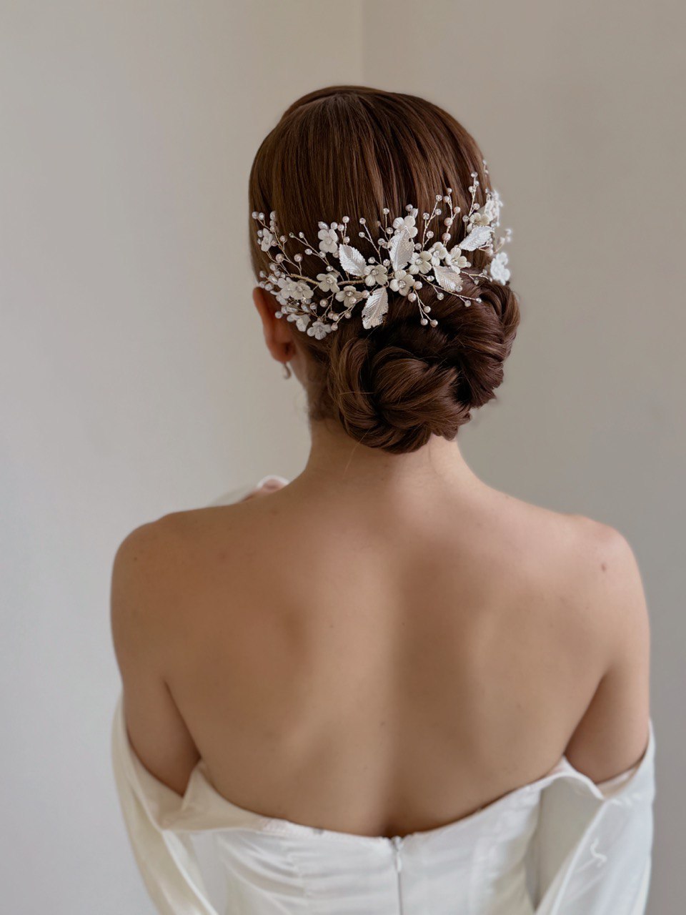 peineta S8263 tocado de novia boho 
bridal hairstye bridal headband 