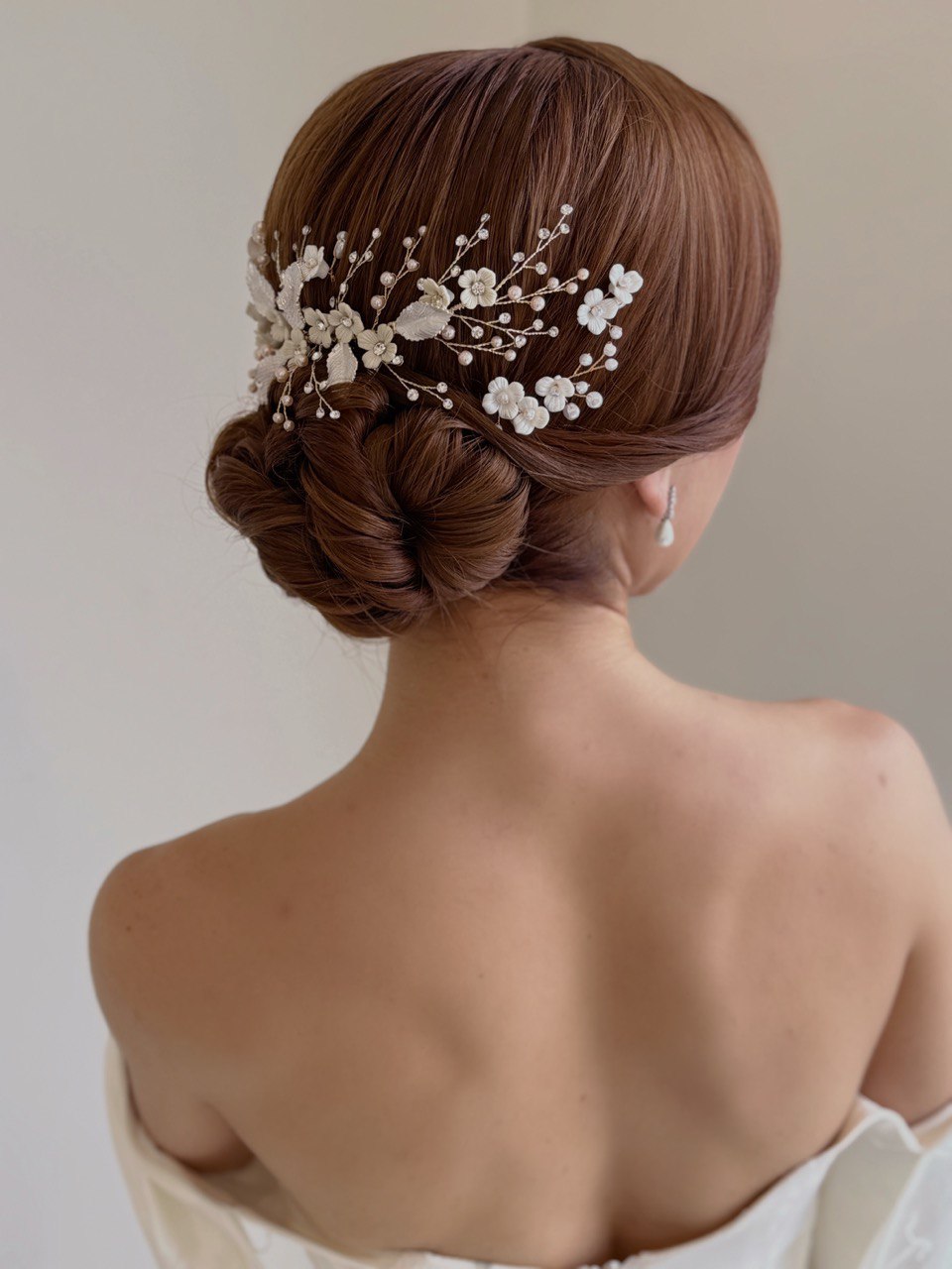peineta S8263 tocado de novia boho 
bridal hairstye bridal headband 