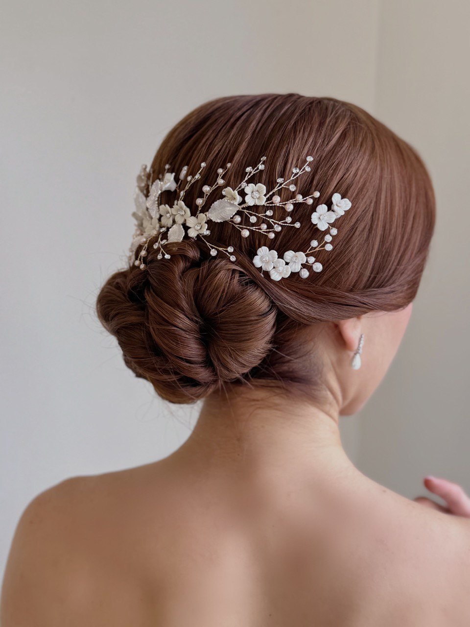 peineta S8263 tocado de novia boho 
bridal hairstye bridal headband 