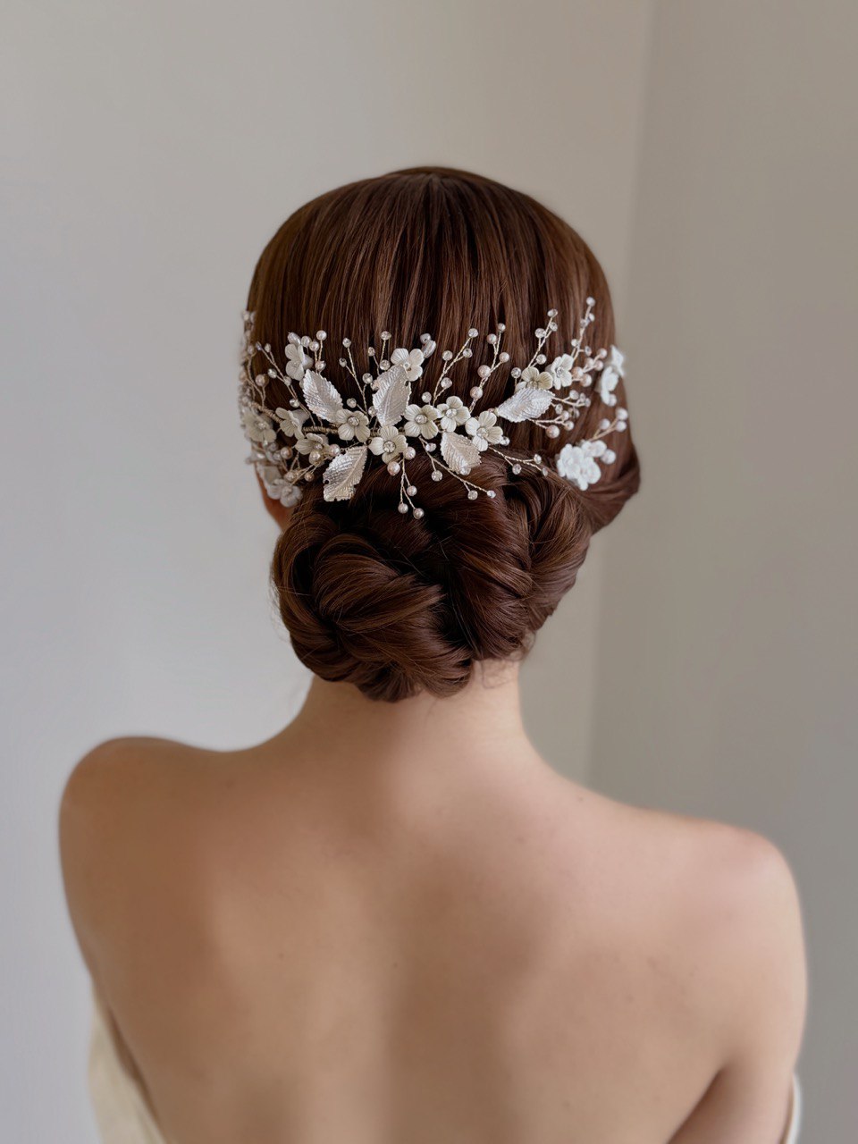 peineta S8263 tocado de novia boho 
bridal hairstye bridal headband 
