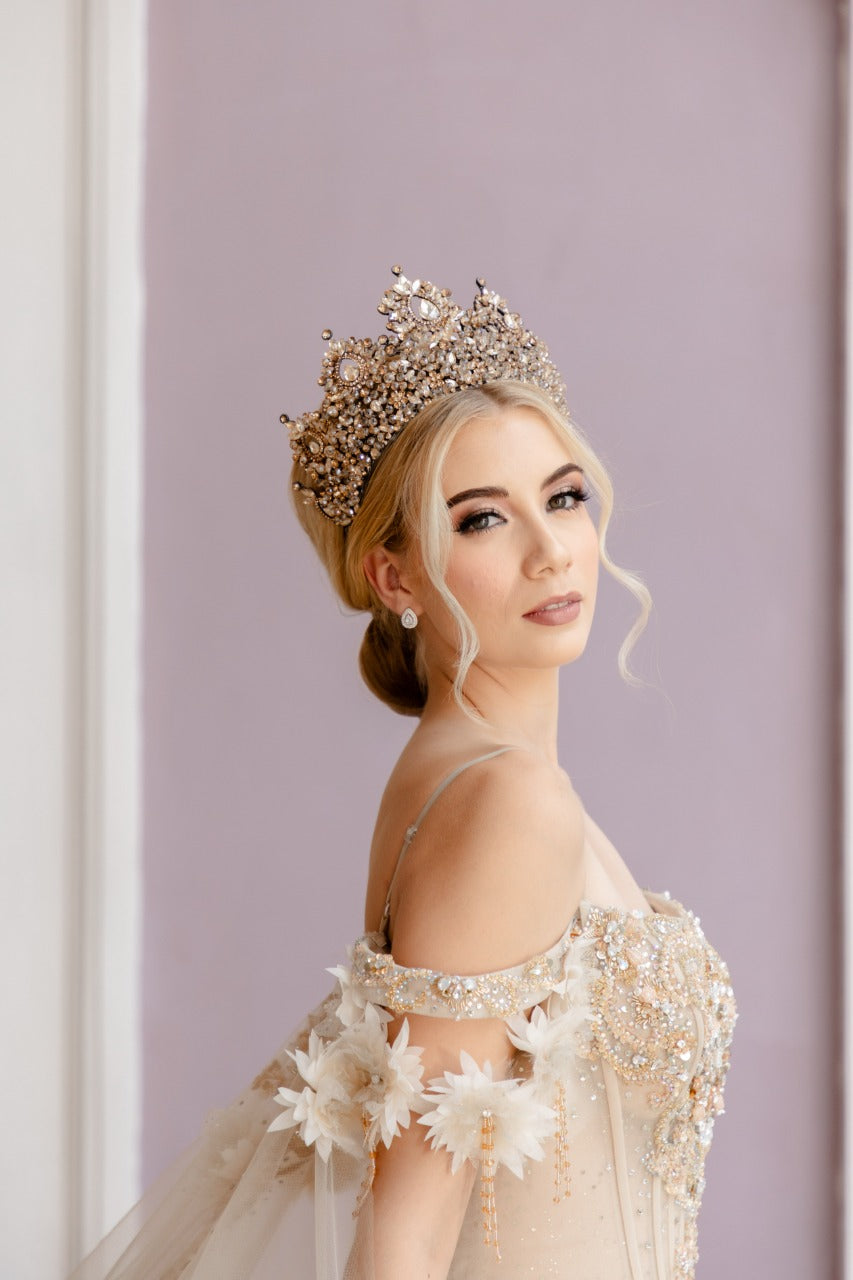 CORONA HA0301 CHAMPAGNE-15 PARA QUINCEAÑERA AGUIAR XV – Aguiar