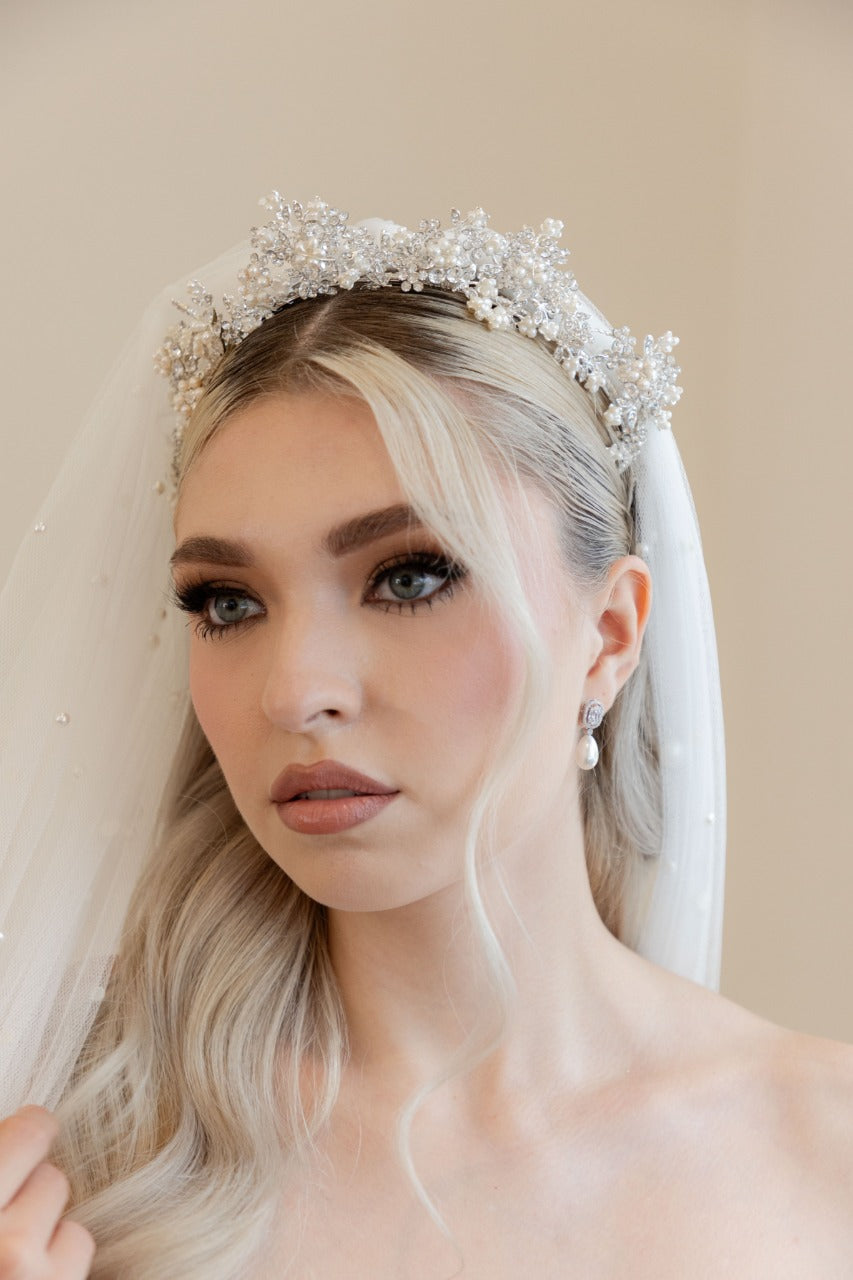 Pronovias Tocados Para Velo De Novia Tiara Velo Pelo Suelto Pelo