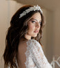 diadema armida ivoryelaborada con  pasta francesa e incrustación de cristal austriaco bridal hairstyle bridal headband 