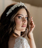 diadema armida ivoryelaborada con  pasta francesa e incrustación de cristal austriaco bridal hairstyle bridal headband 