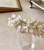 diadema armida ivoryelaborada con  pasta francesa e incrustación de cristal austriaco bridal hairstyle bridal headband 