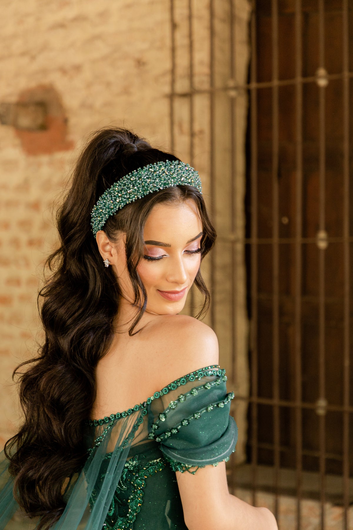 DIADEMA MONACO ESMERALDA