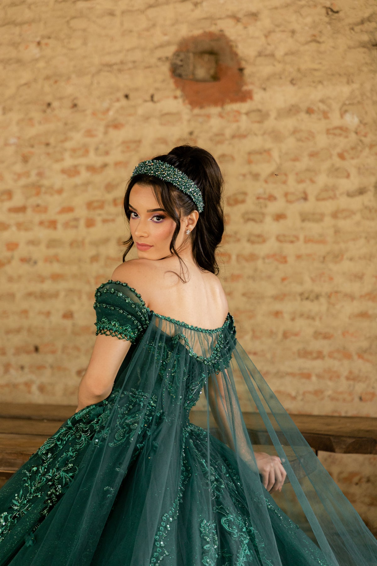 DIADEMA MONACO ESMERALDA