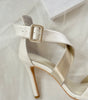 zapatillas de novia nacar con straps 