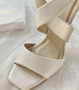 zapatillas de novia nacar con straps 