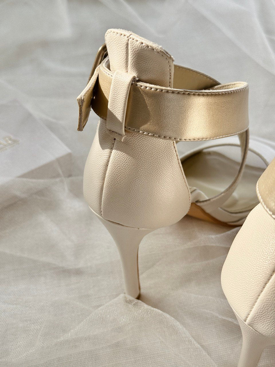 zapatillas de novia nacar con straps 