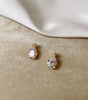 arete de novia con cristal BROQUEL B129