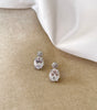 arete de novia con cristal BROQUEL B129