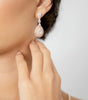 arete con dije y cristal JUEGO ER009
