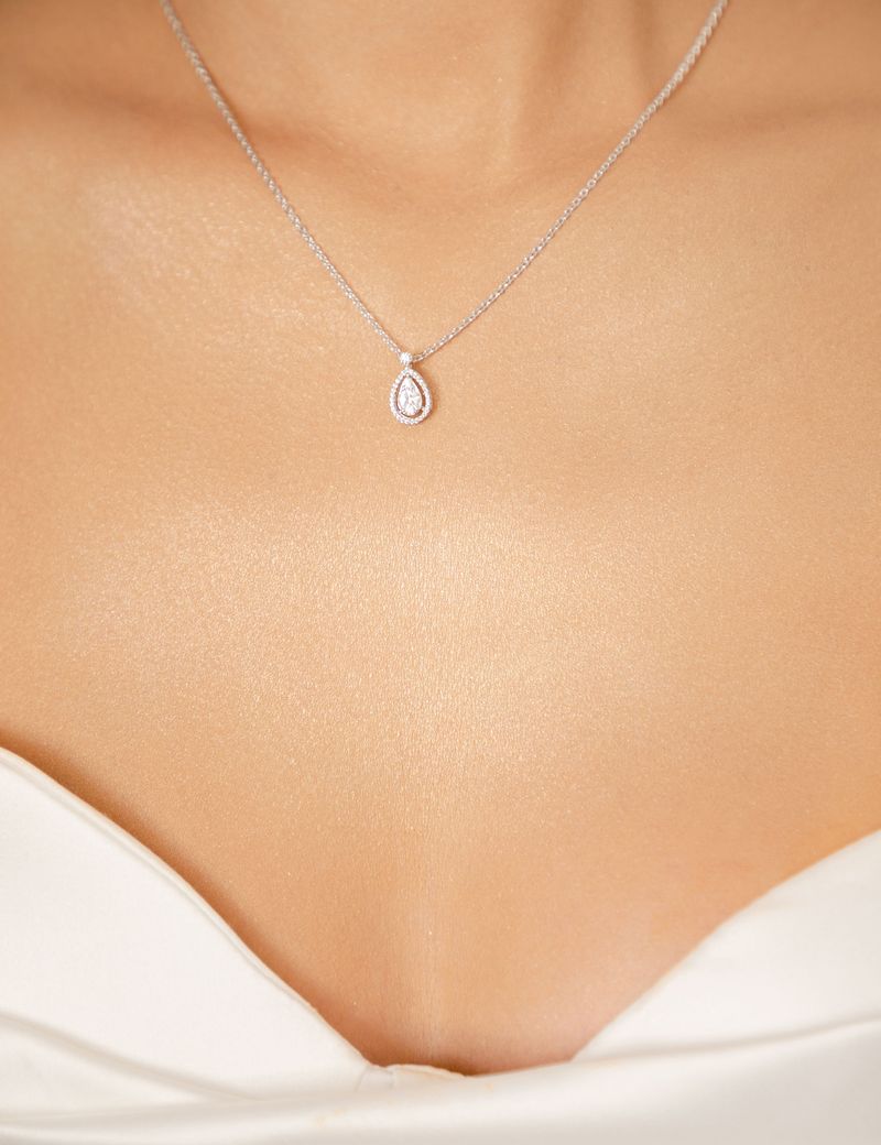 arete con dije y cristal JUEGO ER297