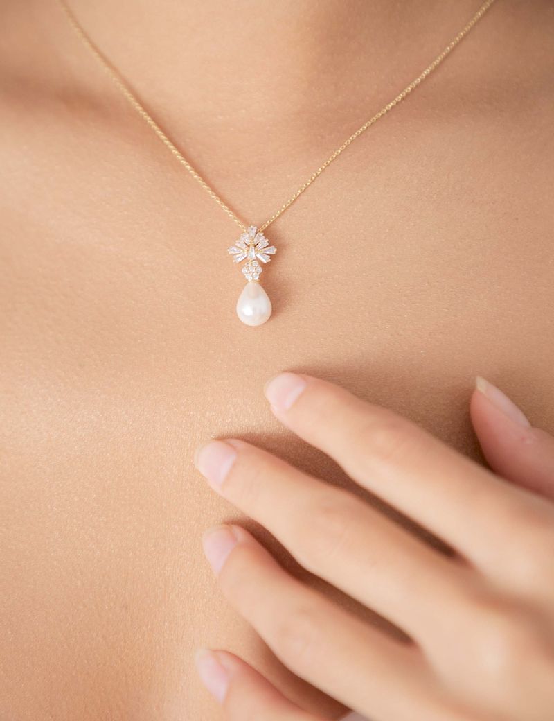 Collares De Diamantes Para Novias Fashband Juego De Collar De