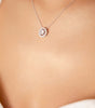 arete con dije y cristal JUEGO NE70