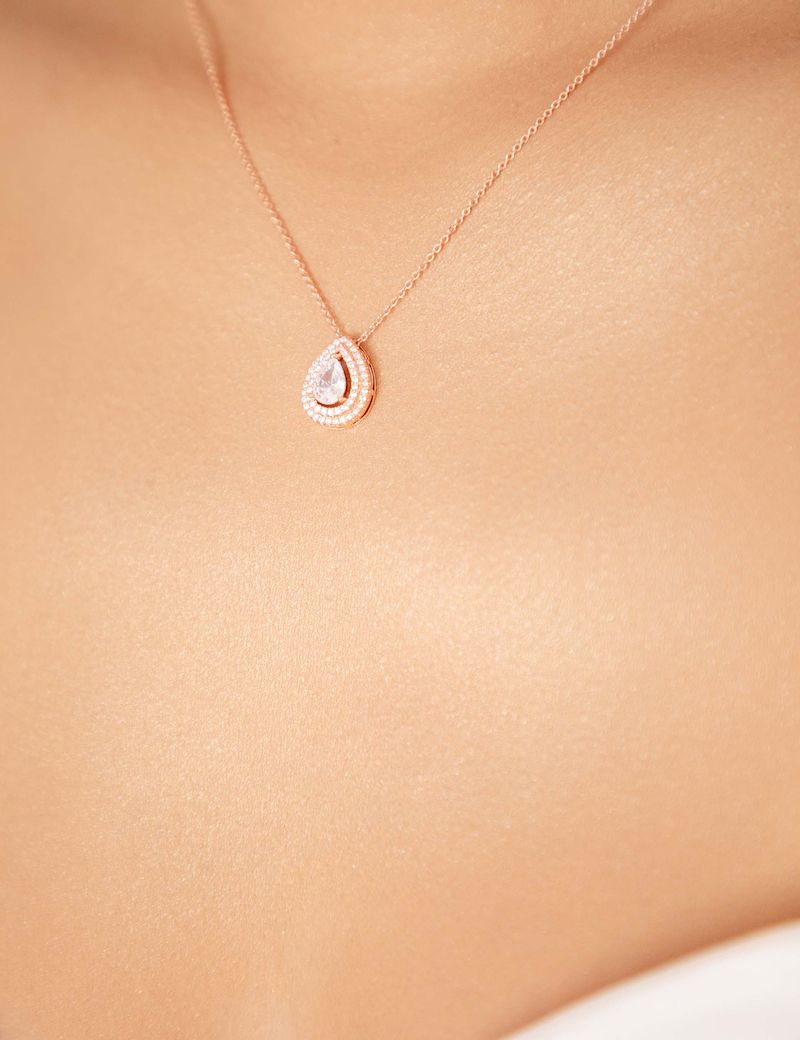 arete con dije y cristal JUEGO NE85
