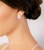 arete con dije y cristal JUEGO NE85