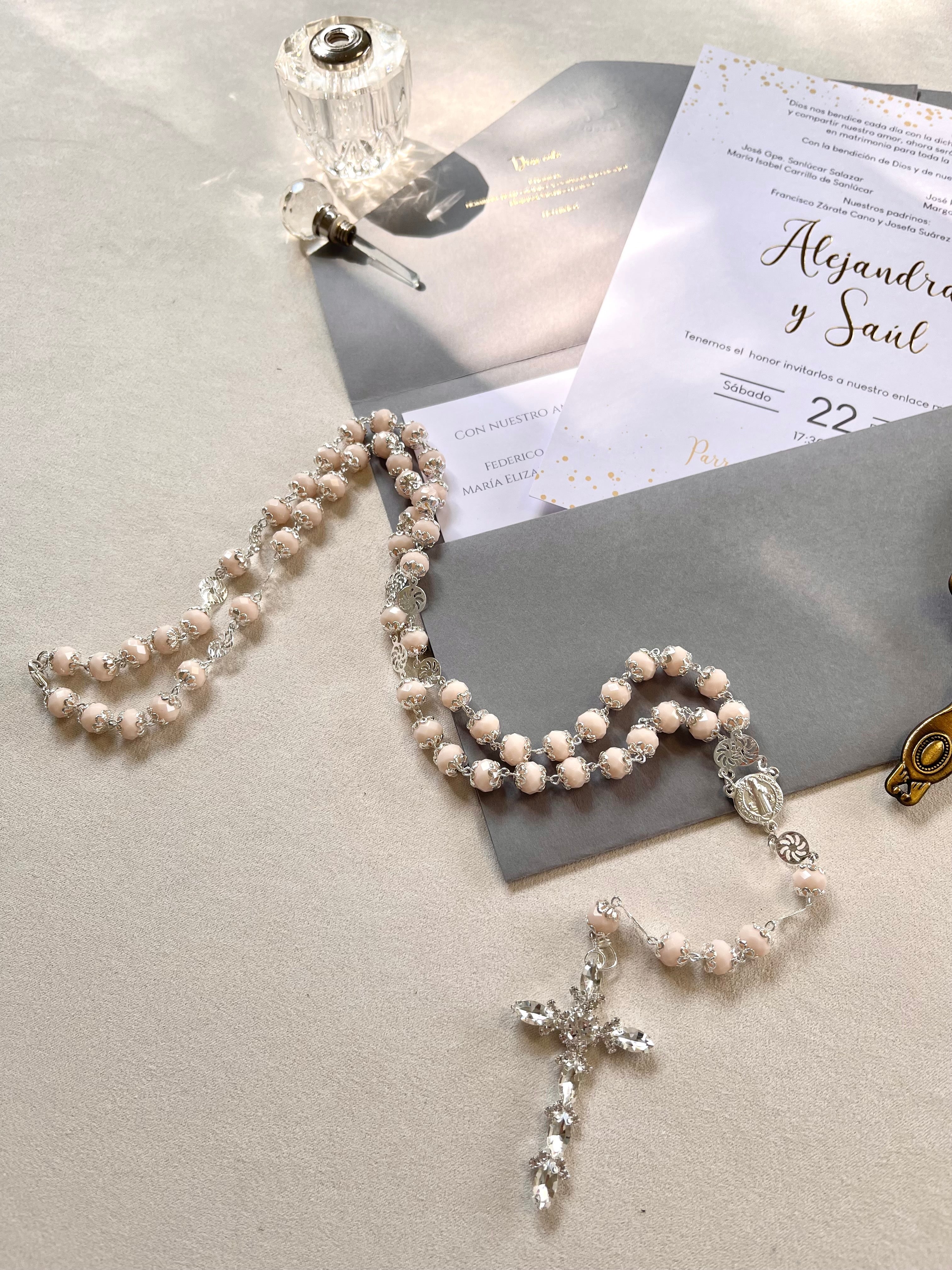 Bible Madrina De Libro Y Rosario Para Boda Rosario Clementina Rosa