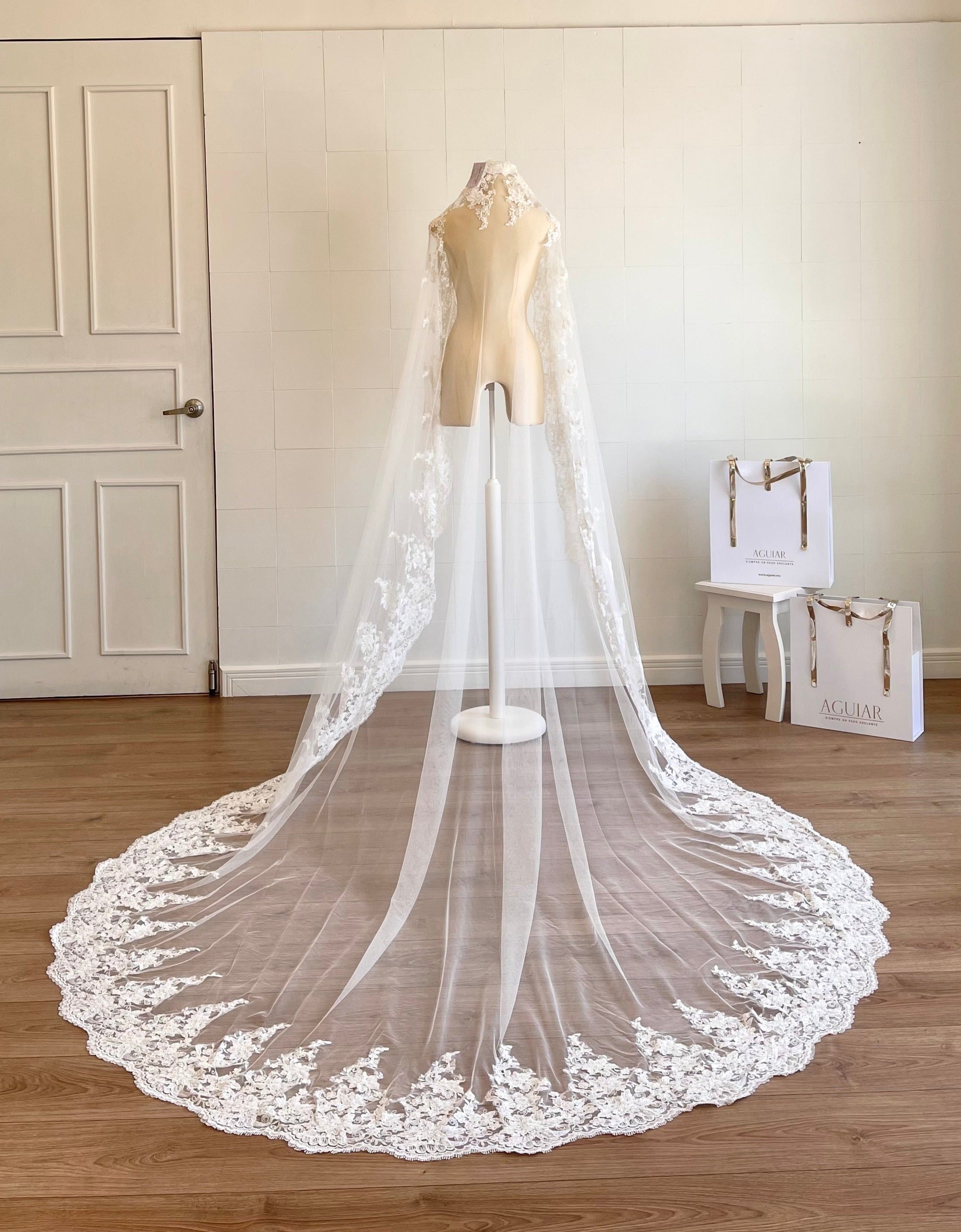 Vestido De Novia Con Velo Adelante Velos De Novia De Perlas Velos